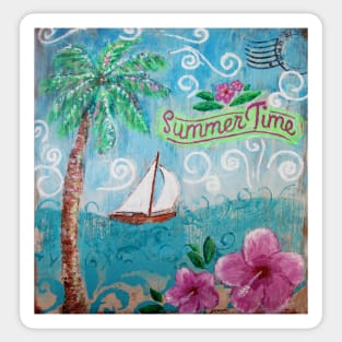 Summertime by Jan Marvin Sticker